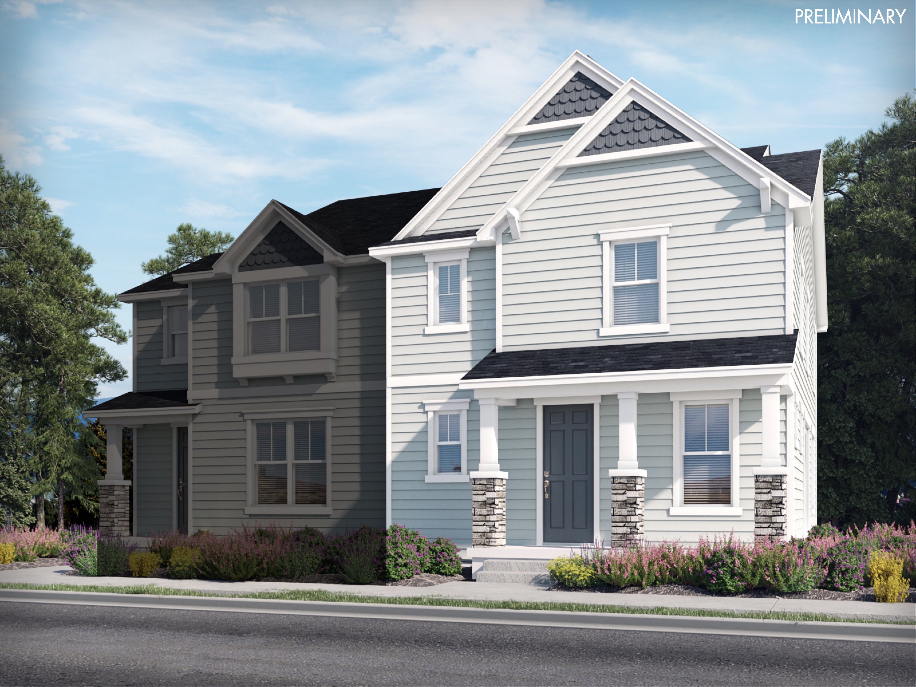 Telluride Floorplan in Prospect Village at Sterling Ranch Paired Homes