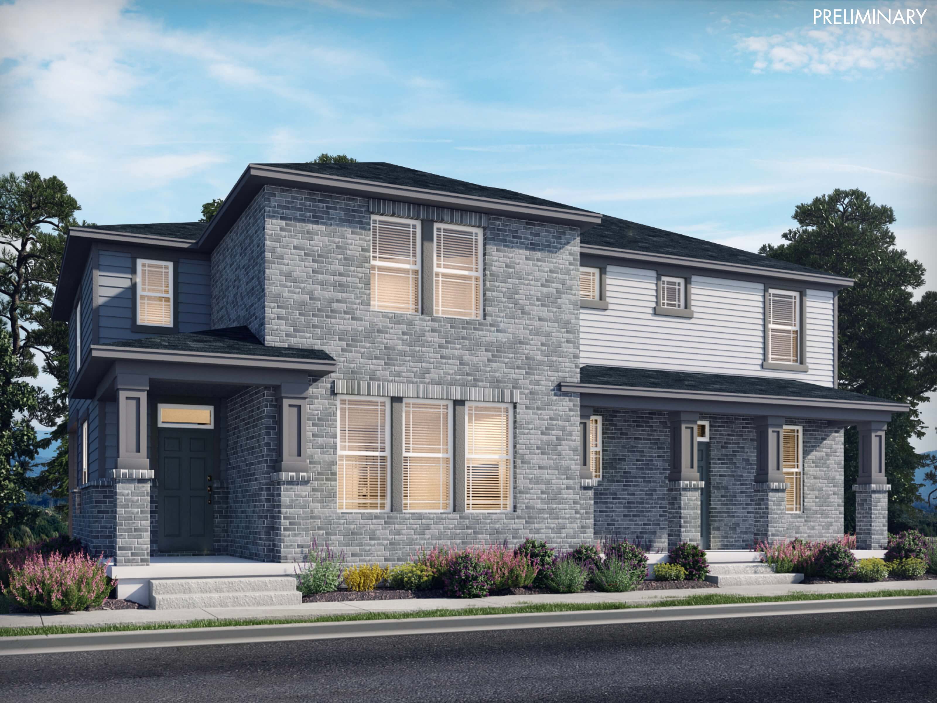 The Aspen Floorplan in Horizon Uptown The Mountain Collection