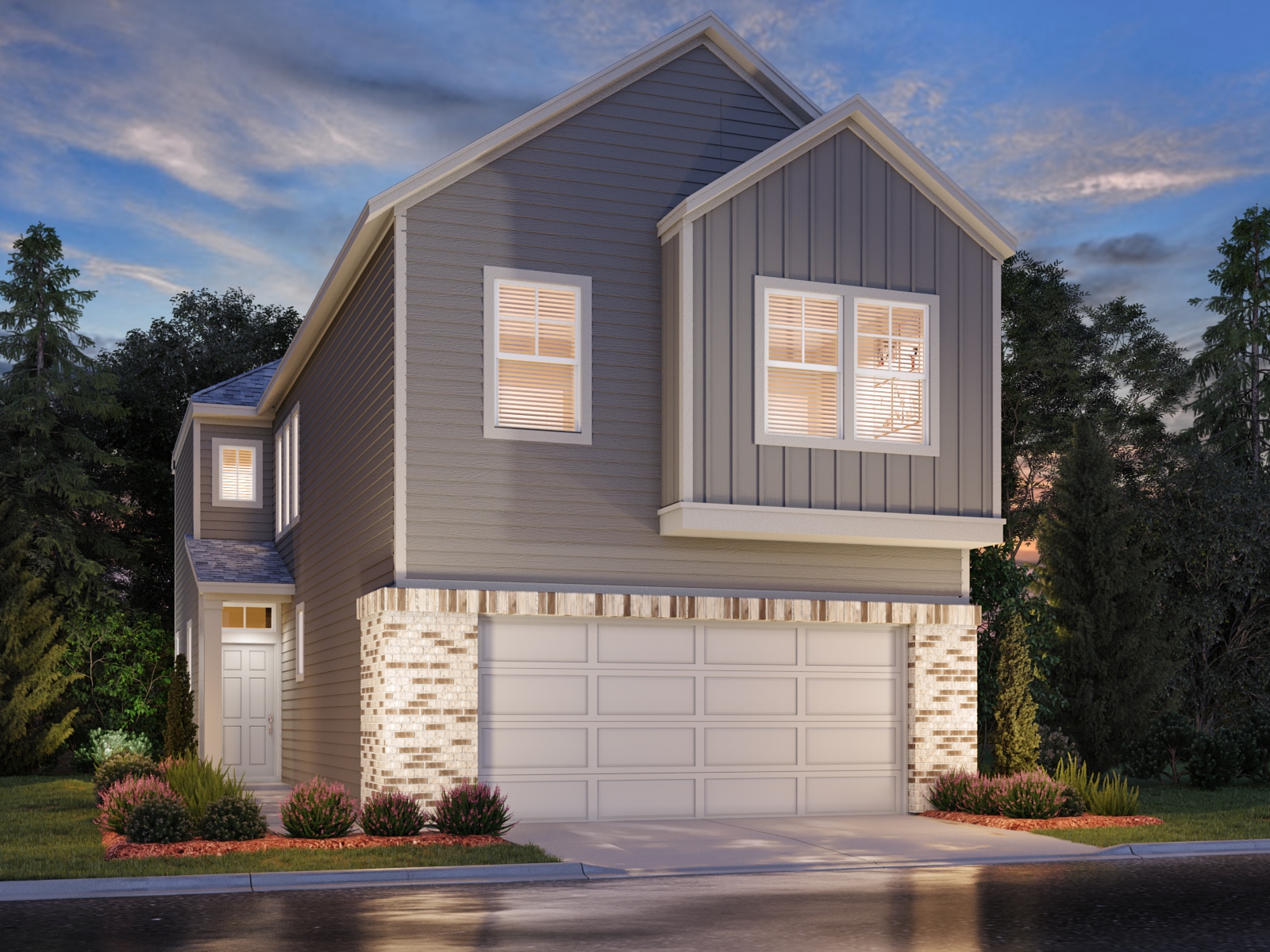 The Mason (S140) Floorplan in Spring Brook Village Townhome Collection