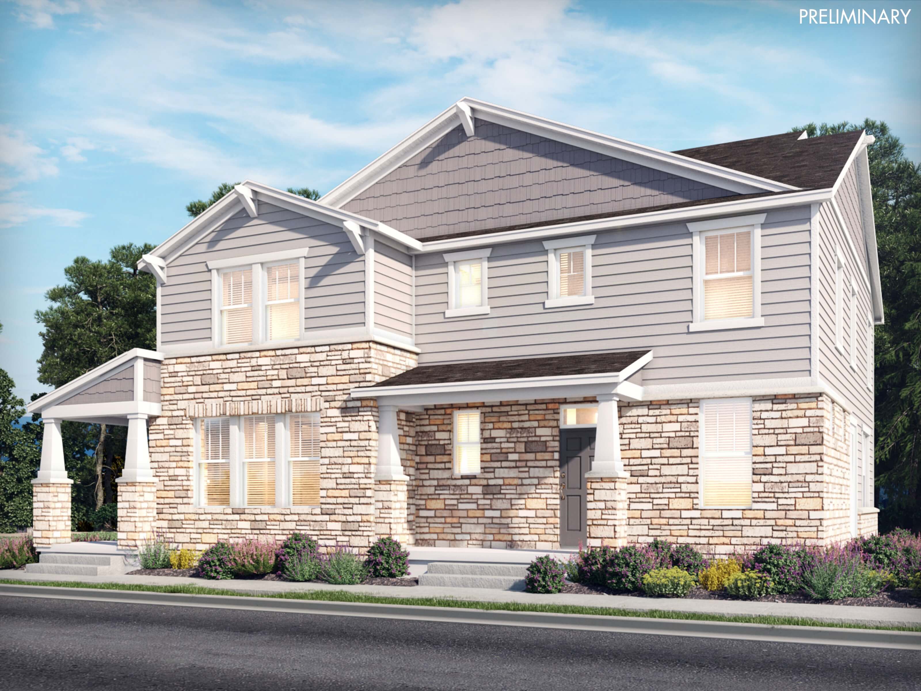 The Vail Floorplan in Horizon Uptown The Mountain Collection