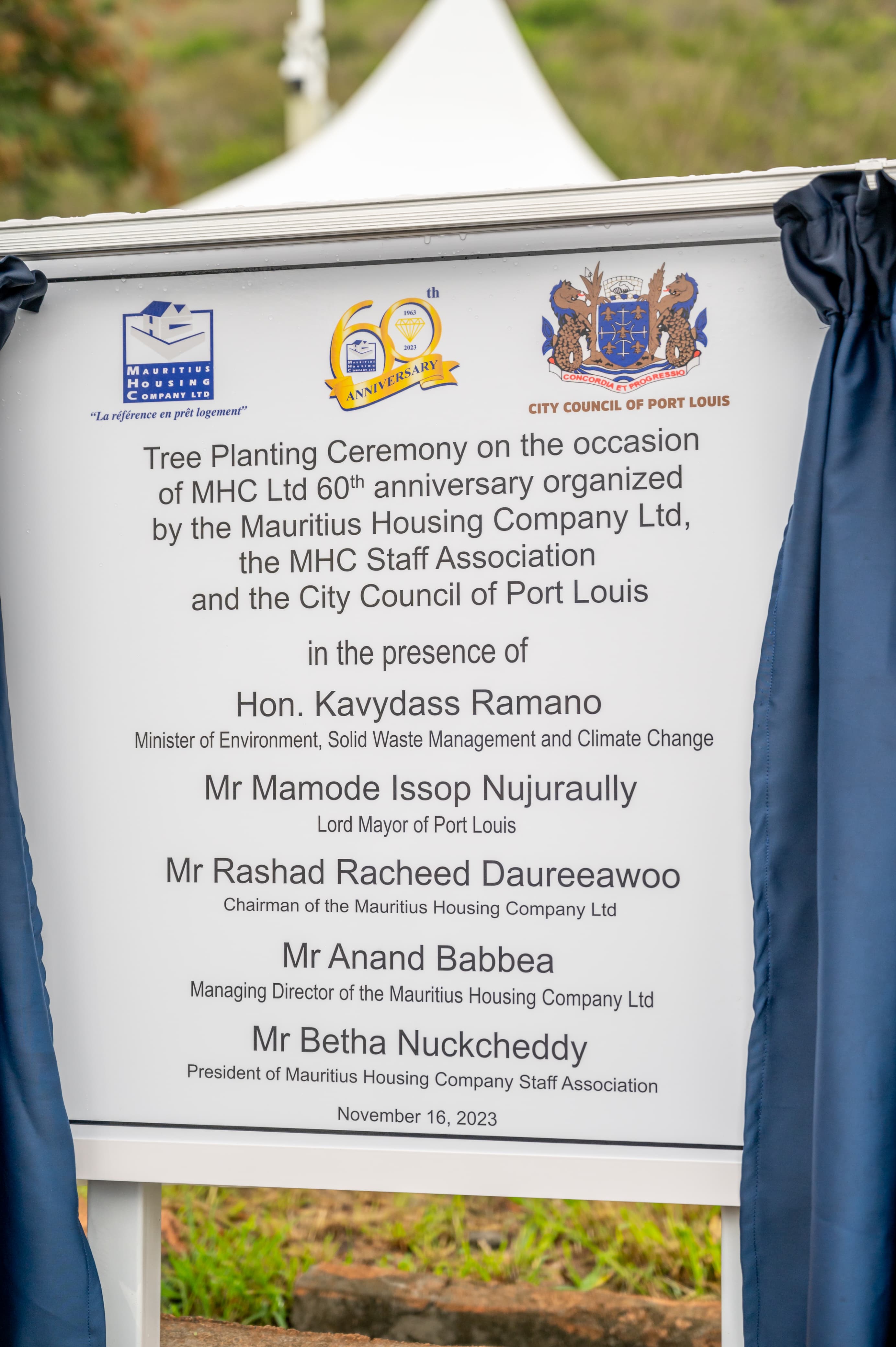Tree Planting ceremony Mauritius Housing Company Ltd