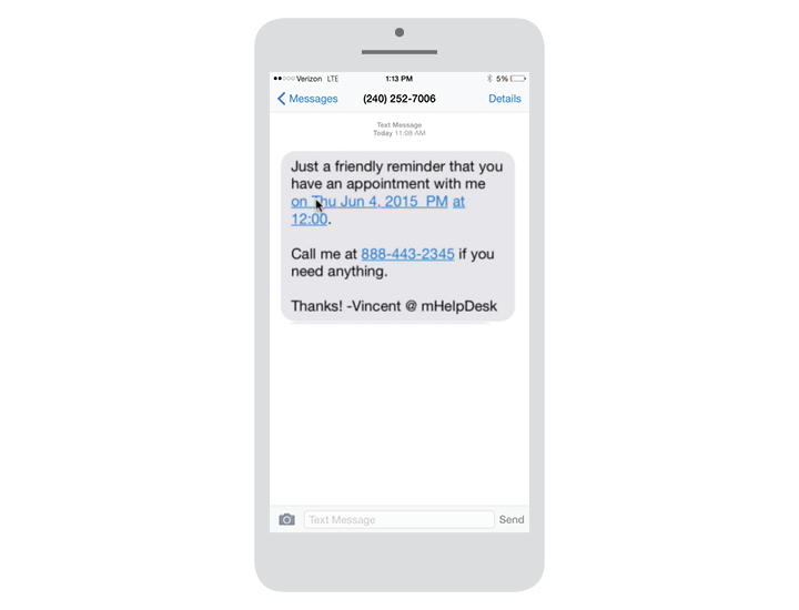 SMS Software (Text messaging) by mHelpDesk