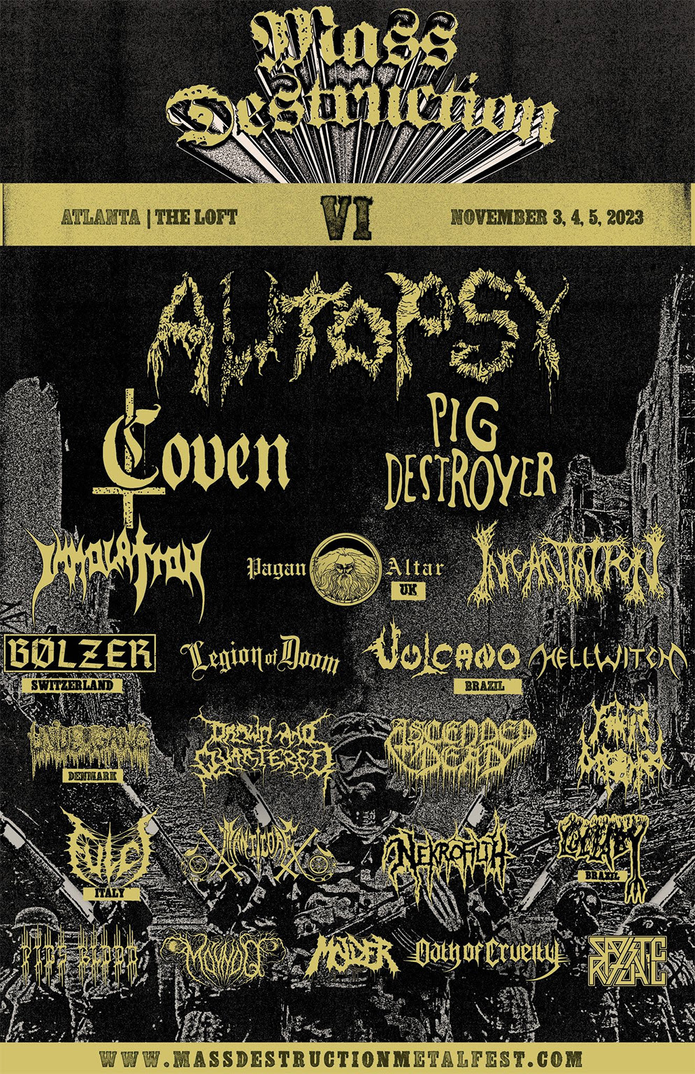 Atlanta's MASS DESTRUCTION METAL FEST Announces Full 3Day Lineup