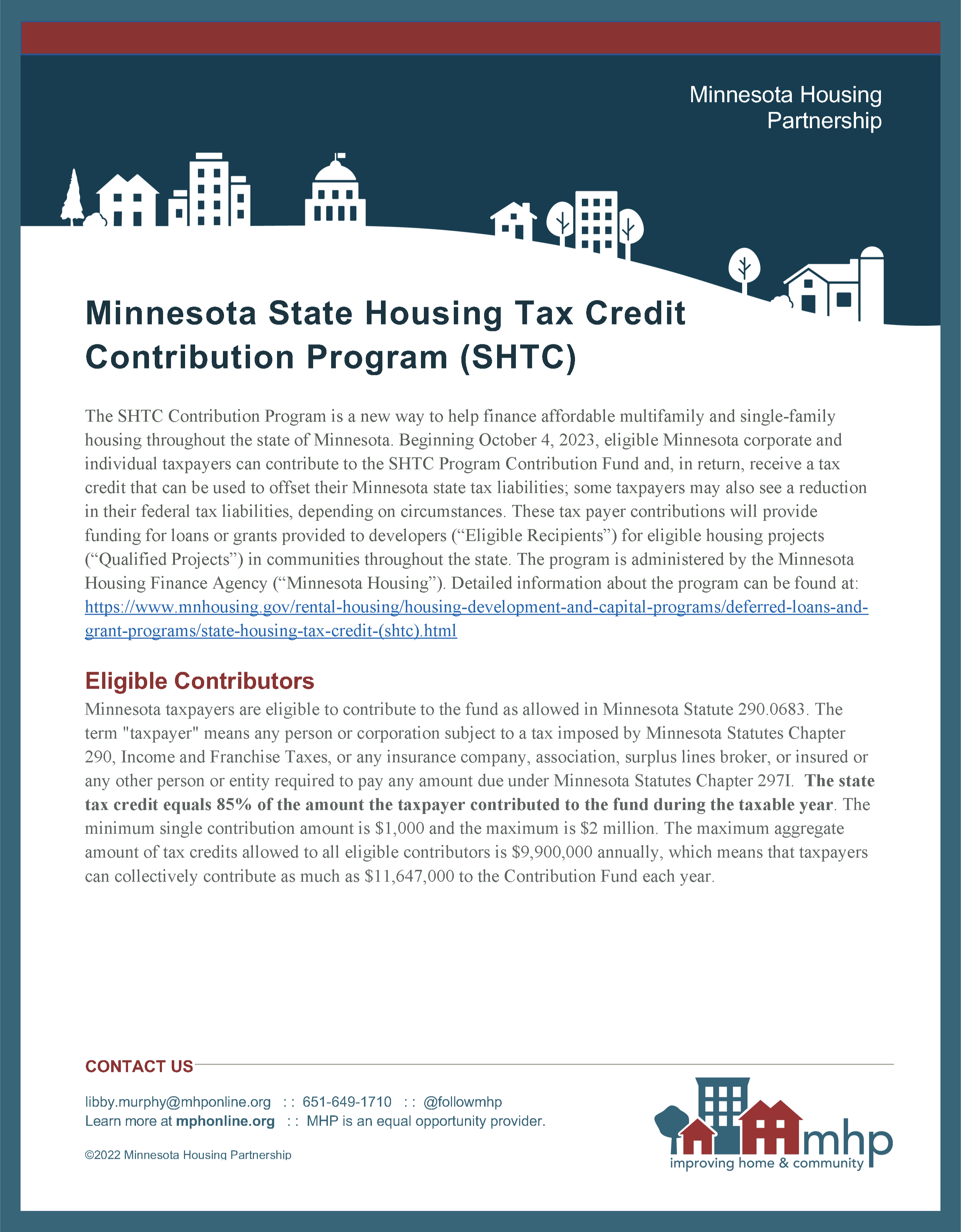 Public Policy Minnesota Housing Partnership (MHP)