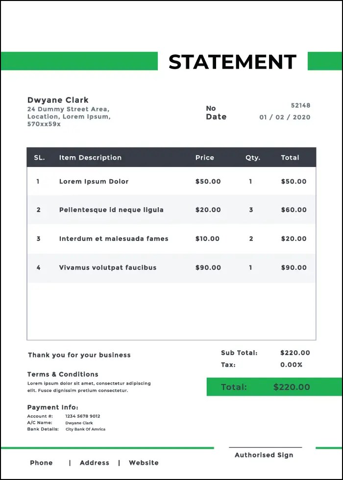 Statement vs Invoice Comparison Guide Moon Invoice