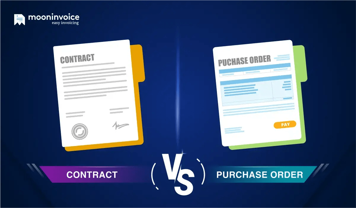 Contracts vs Purchase Orders What's the Difference Moon Invoice