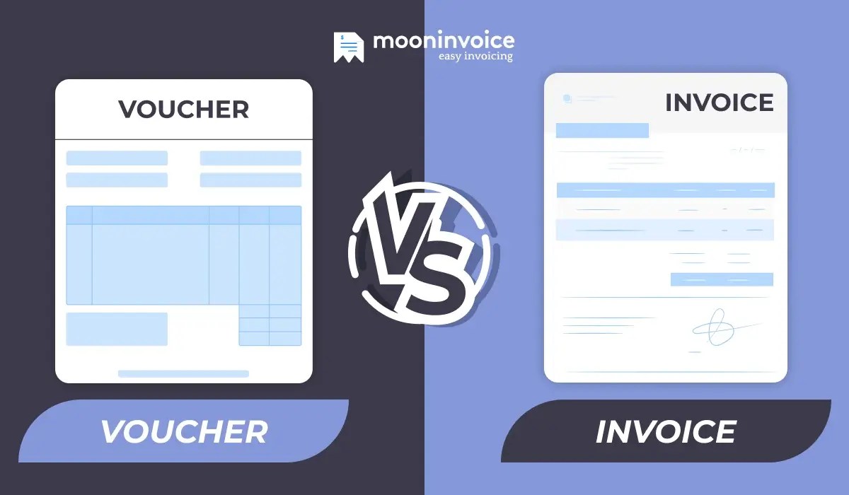 Voucher Vs. Invoice What's the Difference? Moon Invoice