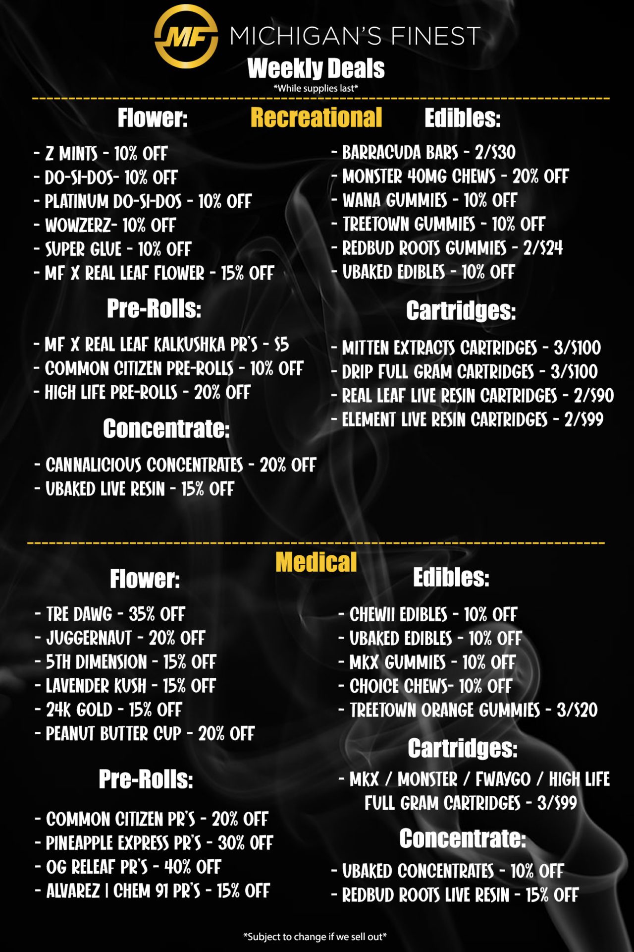 Deals Michigan's Finest