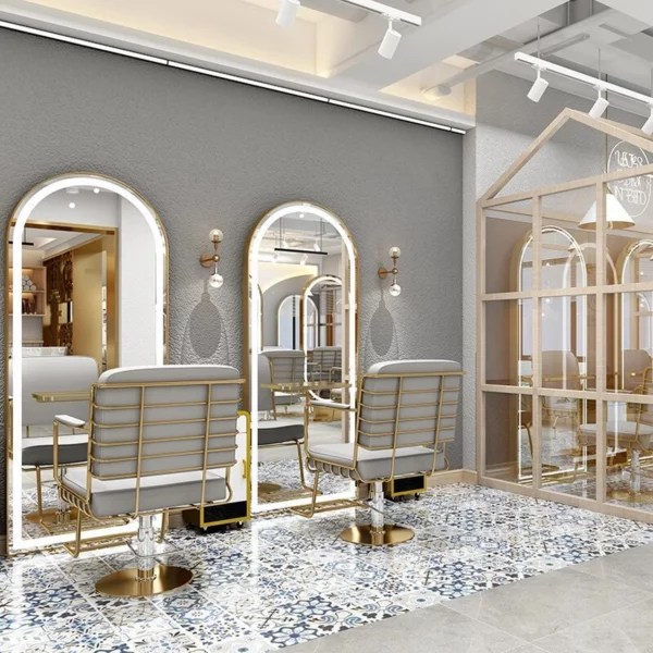 MiMirror Luxury Floor Mirror Hair Salon Mirrors With Light MiMirror