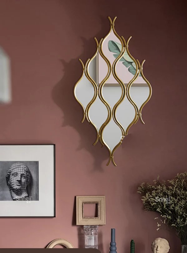 MiMirror Luxury Design Gold Decoration Mirror MiMirror