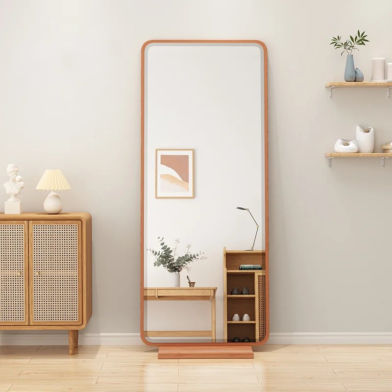 MiMirror Vintage Wooden Rectangle Floor Mirror MiMirror