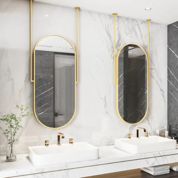 MiMirror Brilliant Sharp Hanging Oval Mirror MiMirror