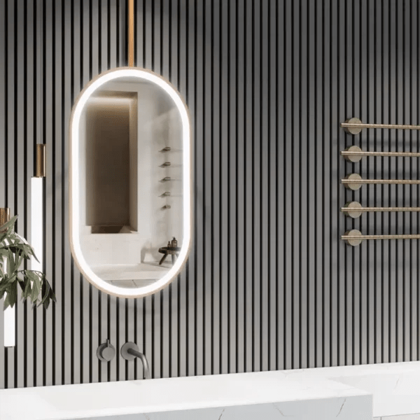 MiMirror Classic Oval Hanging Bathroom Mirror MiMirror