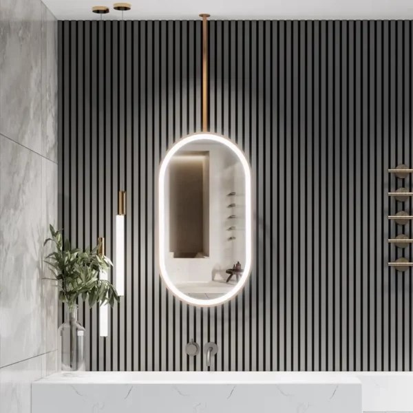 MiMirror Classic Oval Hanging Bathroom Mirror MiMirror