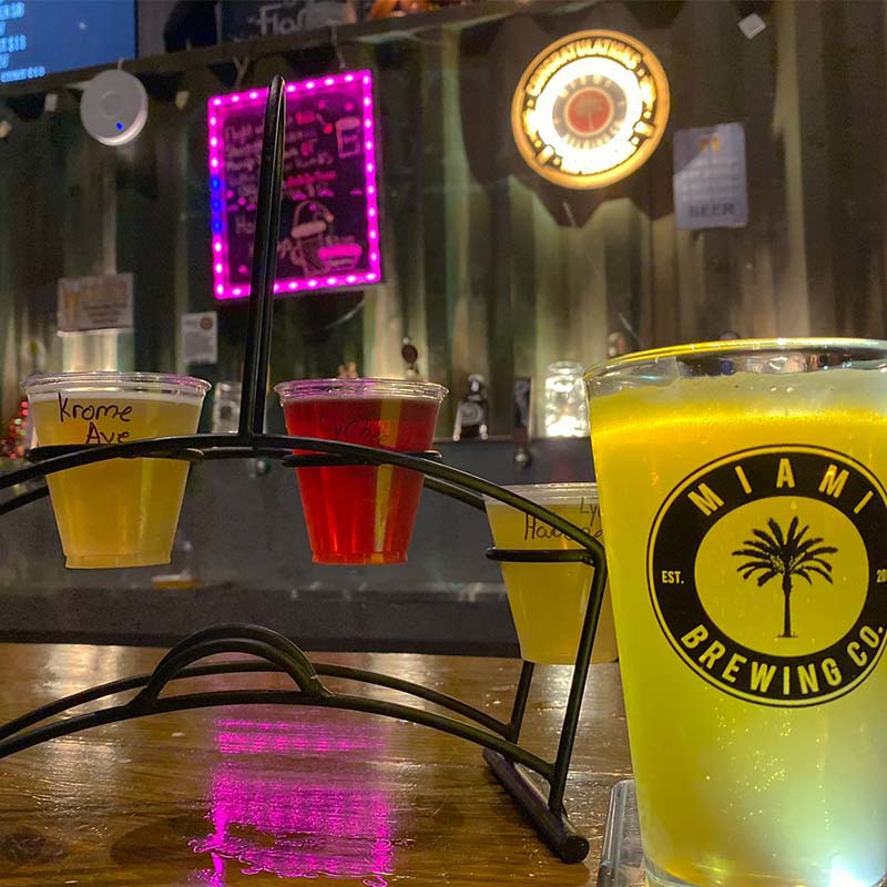 Beer Flights Miami Brewing Company