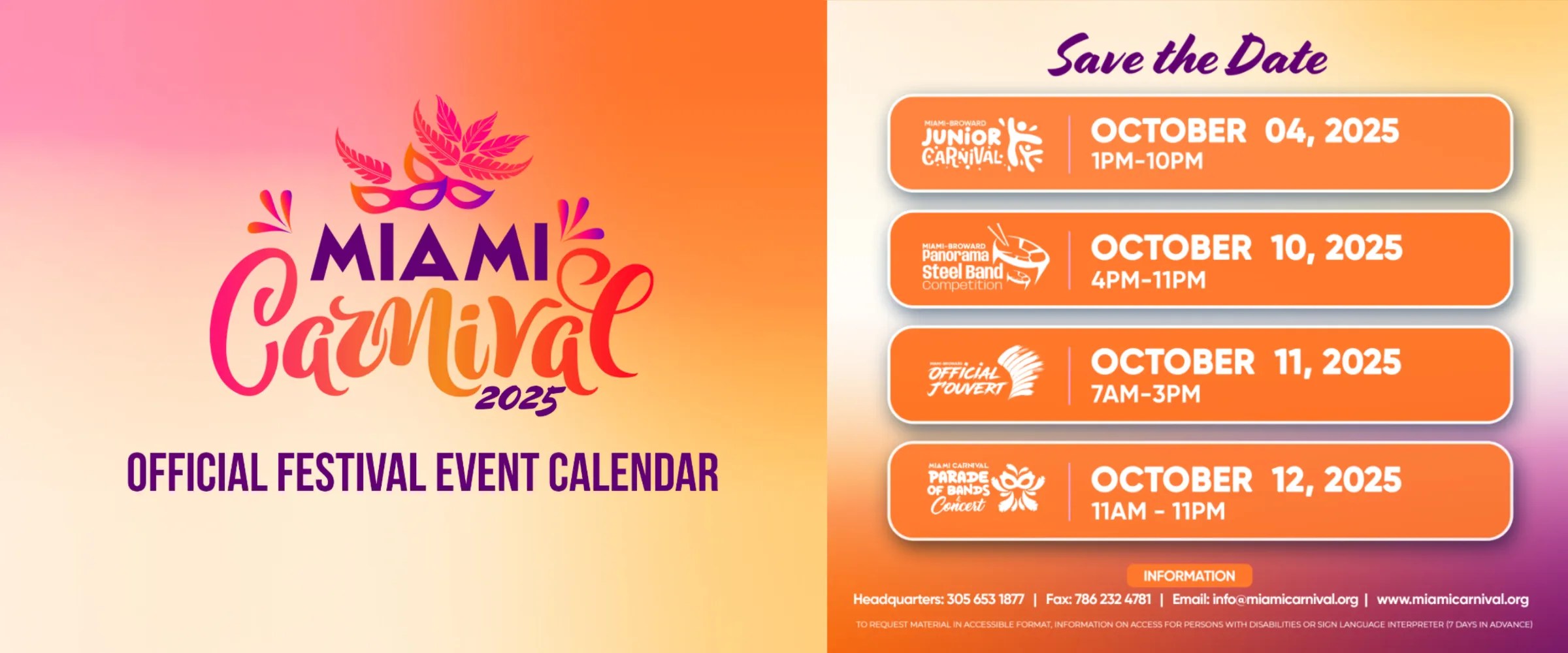 to Miami Carnival to Miami Carnival