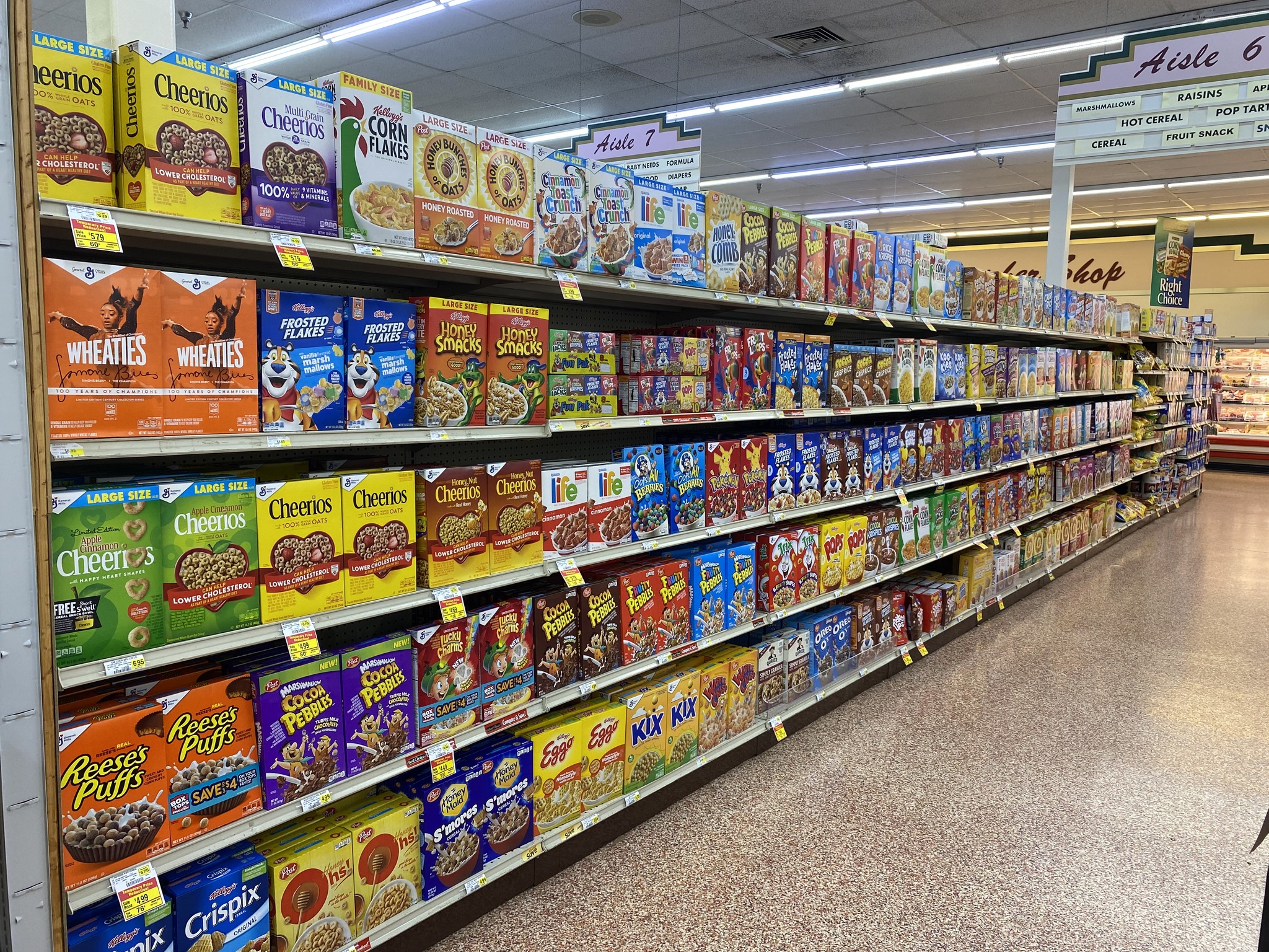 Inflación ahora afecta el precio de los cereales en Estados Unidos