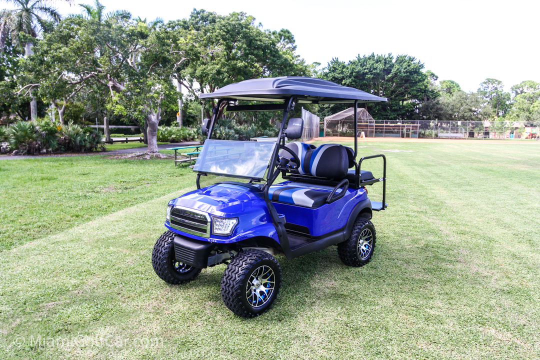 Club Car Precedent 4 Passenger Alpha Royal Blue SKU 464 MIAMI GOLF