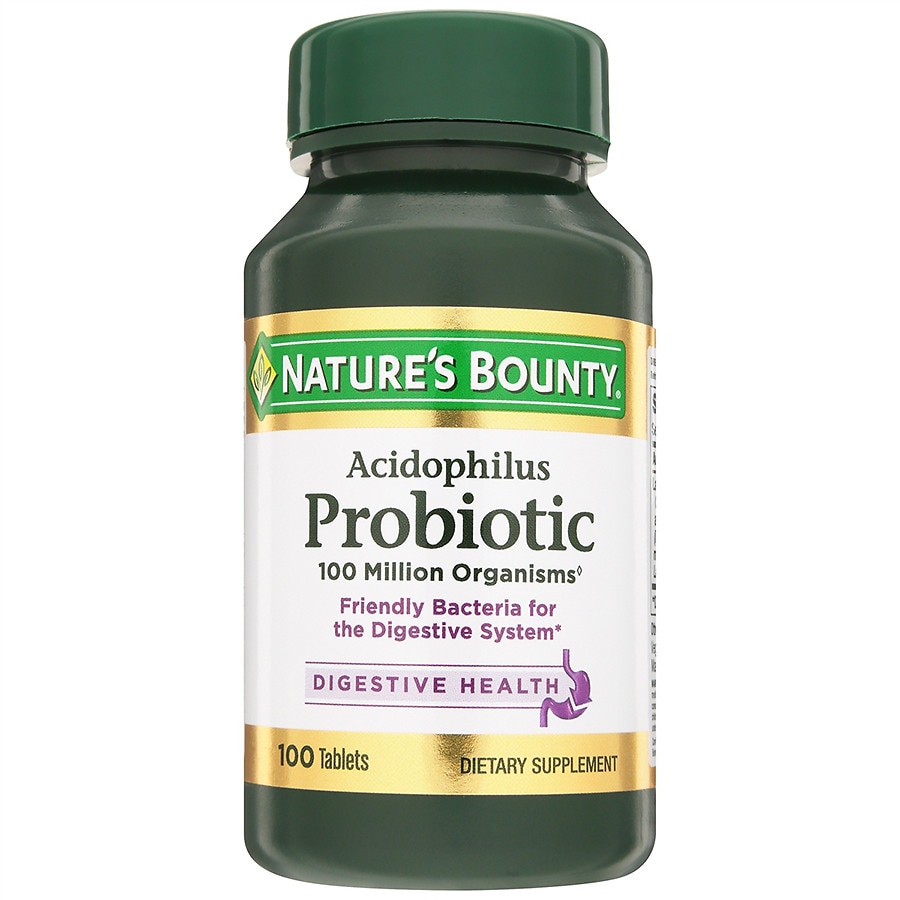 Nature’s Bounty Acidophilus Probiotic Tablets, 100 Ct