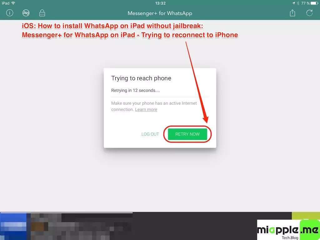 iOS Install WhatsApp On iPad With Messenger Plus For