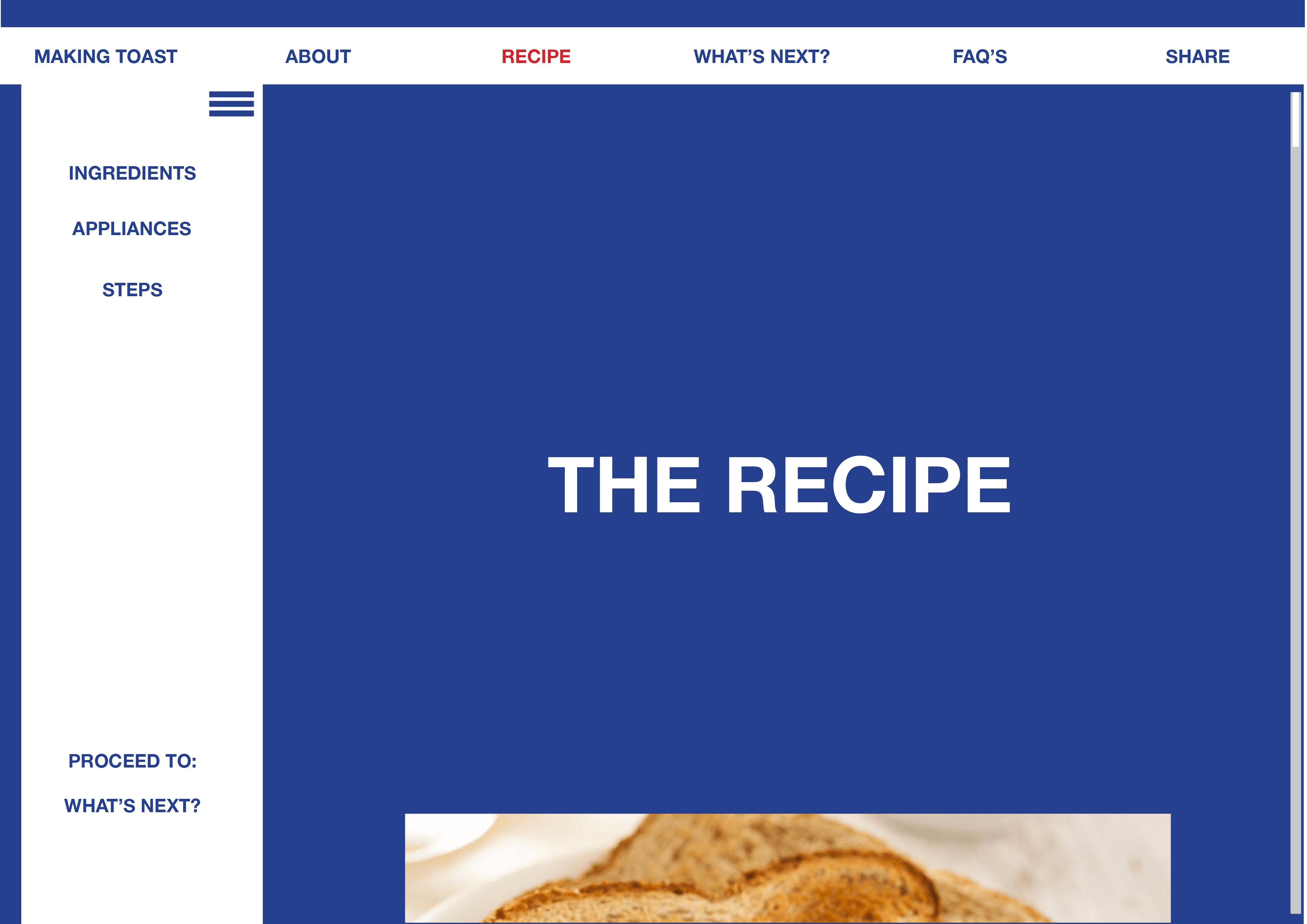 Making Toast A Storyboard Micah on Interactive Design