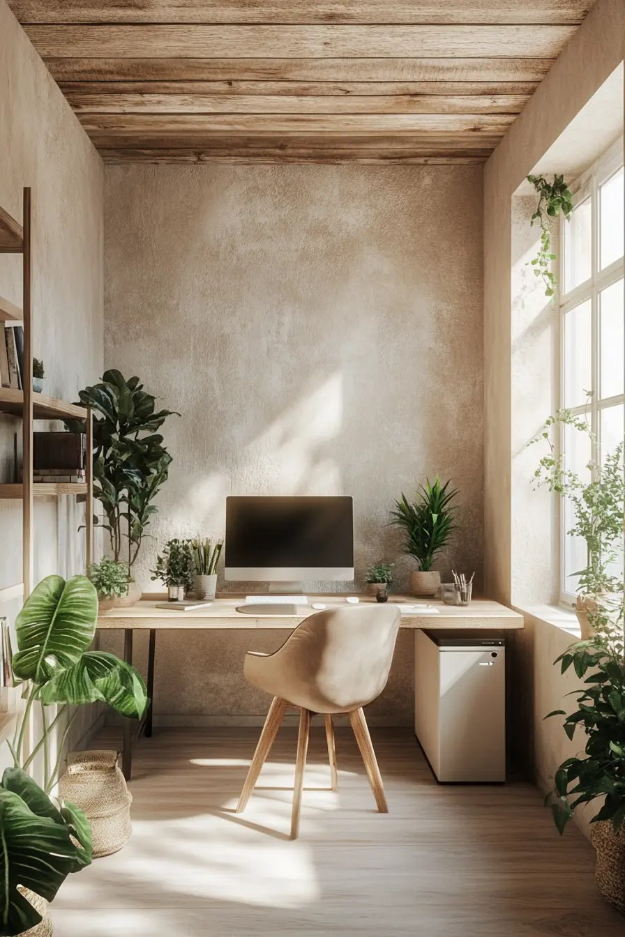 40 Japandi Office Design Ideas for a Balanced and Peaceful Space