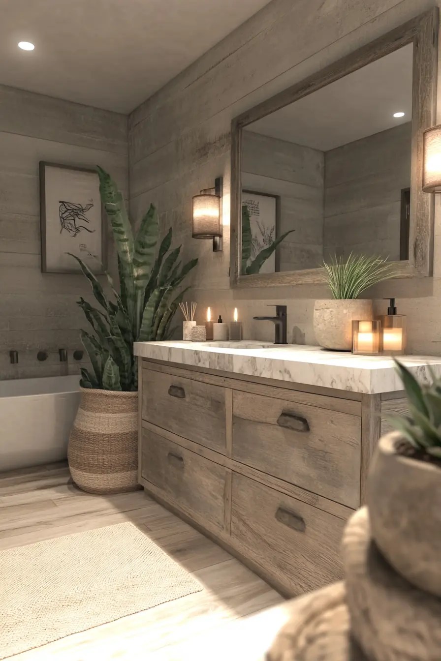 NatureInspired Elegance 40 Organic Modern Bathroom Concepts VIVA