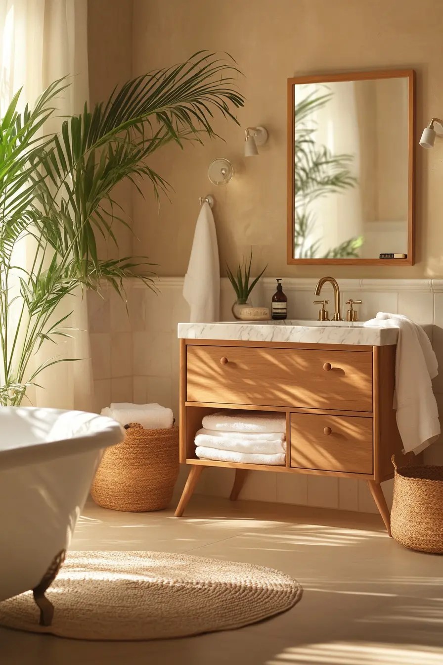 NatureInspired Elegance 40 Organic Modern Bathroom Concepts VIVA