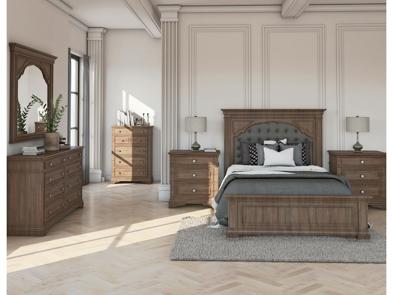 Bedroom Highland Park Bed Rail HP900SRD Michael Alan Furniture Outlet