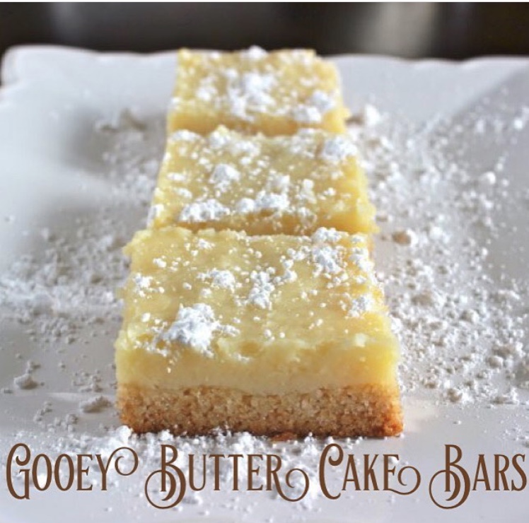 Gooey Butter Cake Bars Michaela Brown