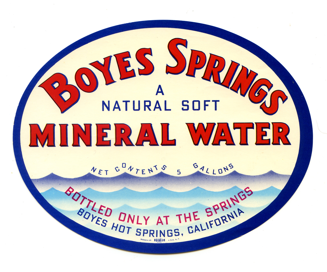 Boyes Springs Mineral Water springs museum