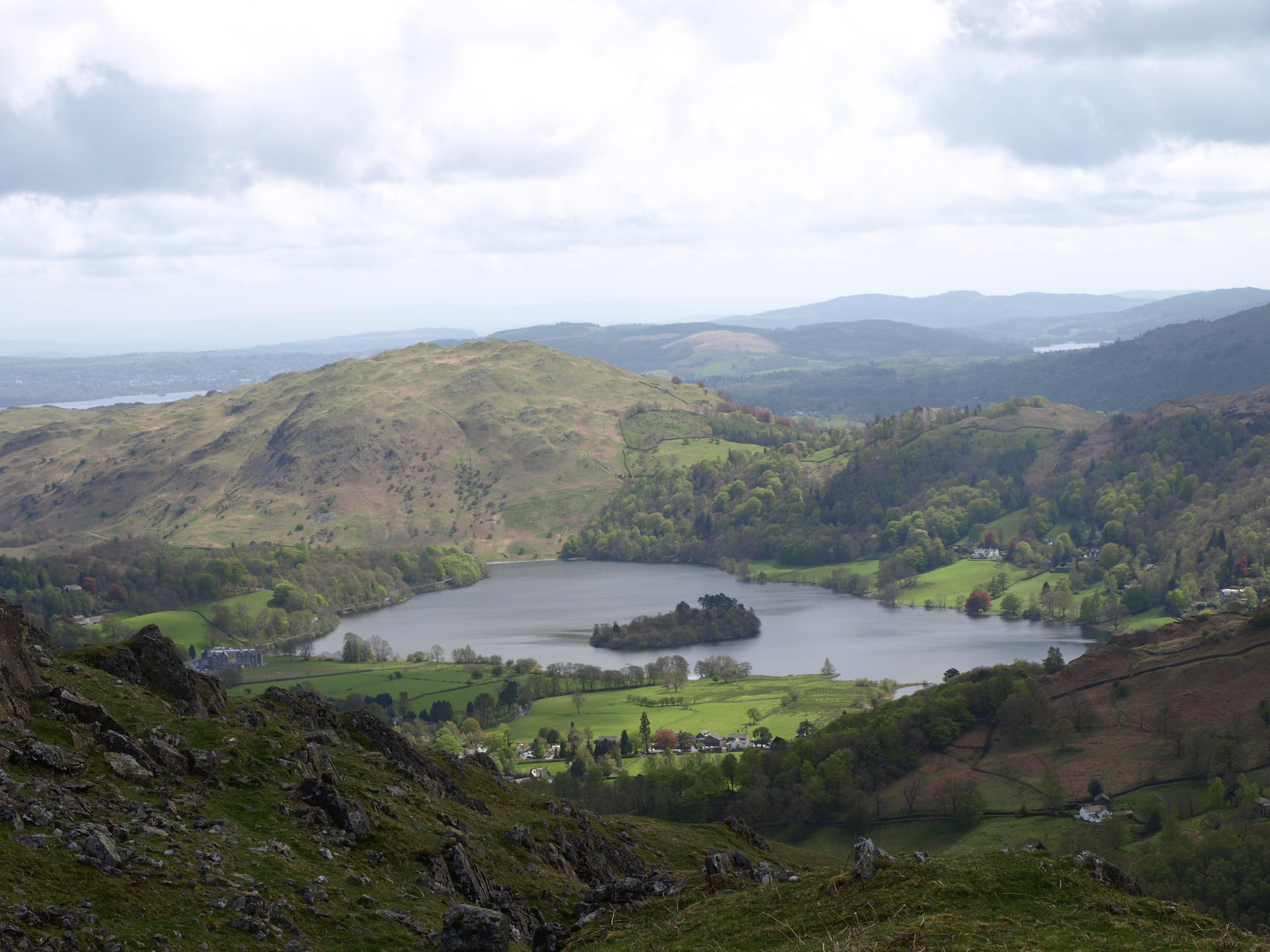 Coast to Coast Walk Honister Hause to GrasmereLeft side of the road