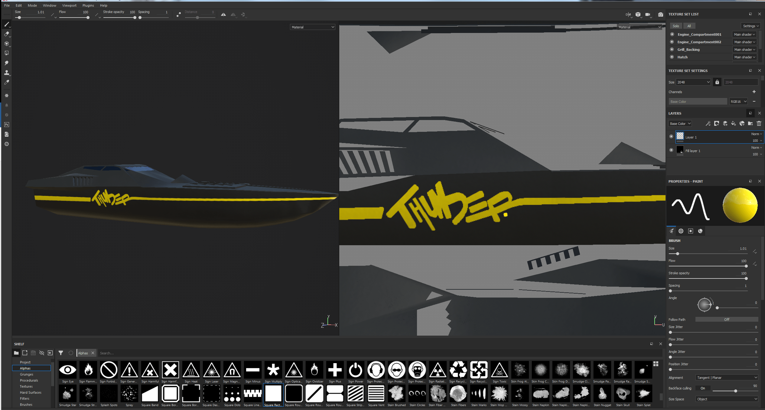 Substance Painter Paint Brush Mike Horton Portfolio