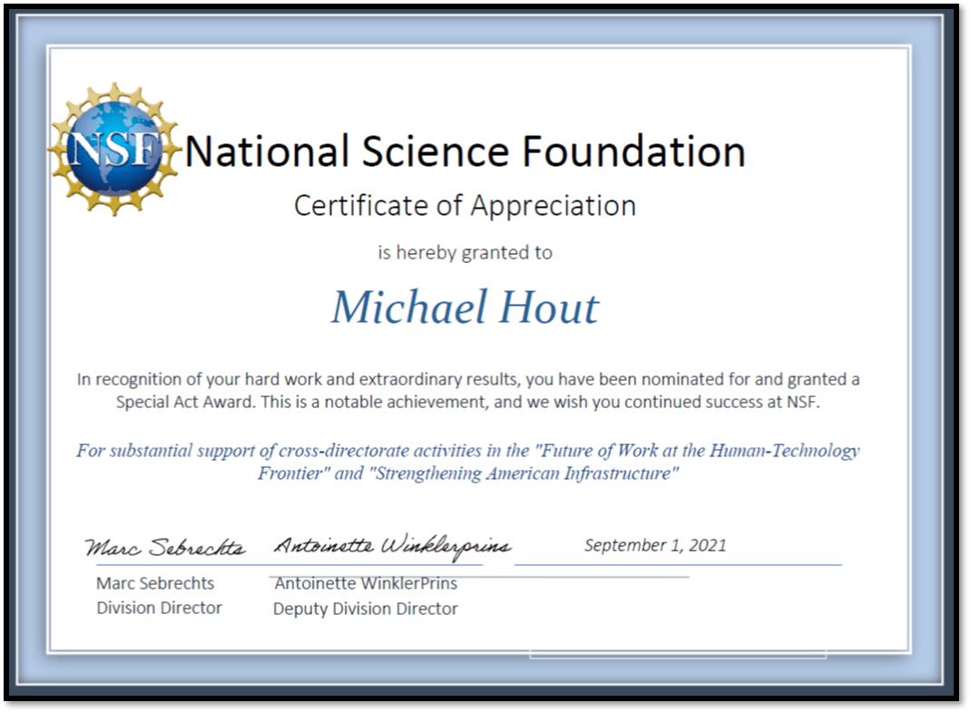 Awards Michael C. Hout