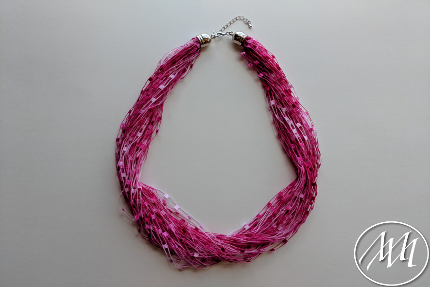 DIY Ladder Yarn Necklace Michaeli Marler