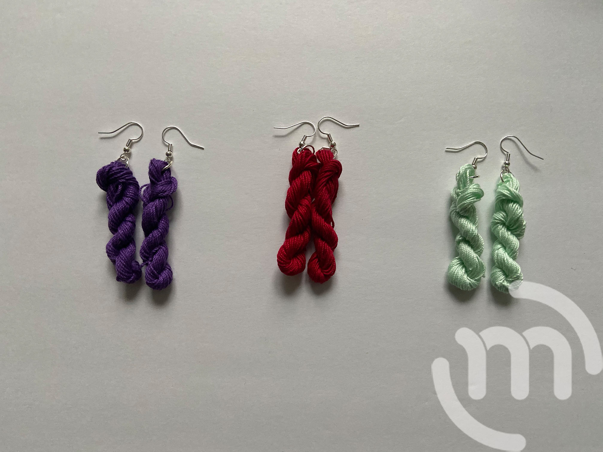 DIY Skein of Yarn Earrings Michaeli Marler