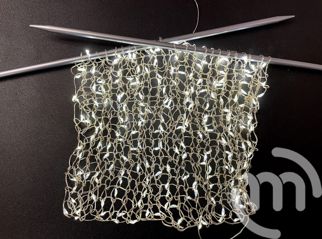 Knitted Fairy Lights Wall Hanging Michaeli Marler