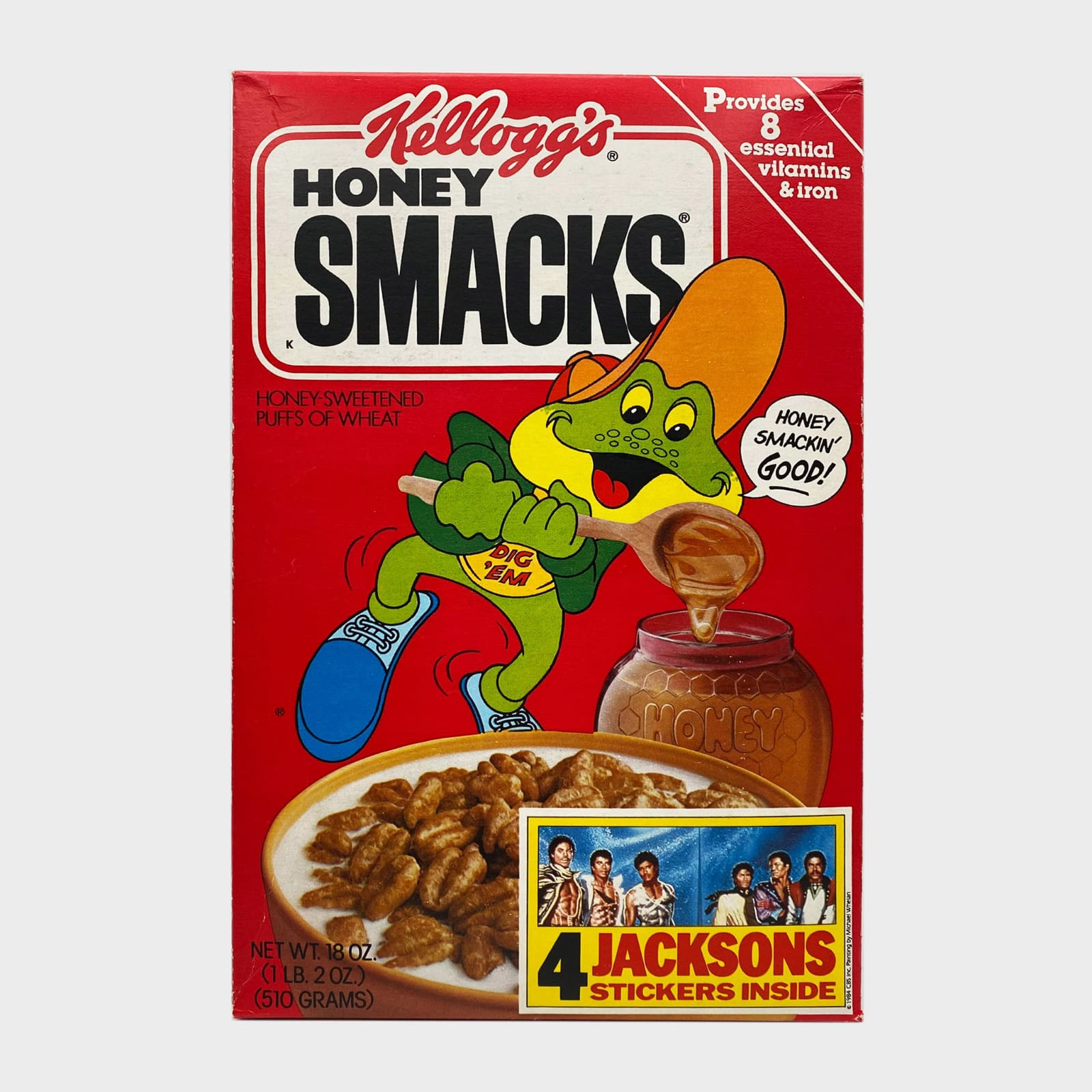 The Jacksons Honey Smacks Cereal Box with Stickers Michael Jackson Market