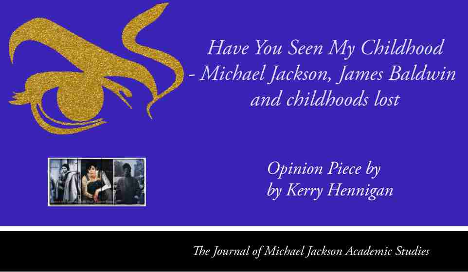 “Have you seen my childhood?” Michael Jackson, James Baldwin and
