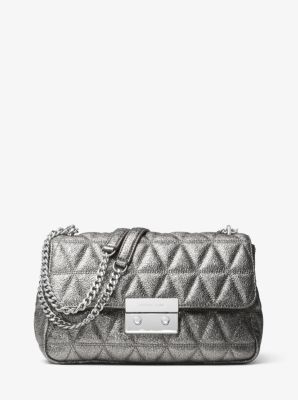 Sloan Metallic QuiltedLeather Shoulder Bag Michael Kors