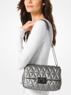 Sloan Metallic QuiltedLeather Shoulder Bag Michael Kors