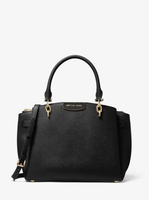 Rochelle Large Saffiano Leather Satchel Michael Kors