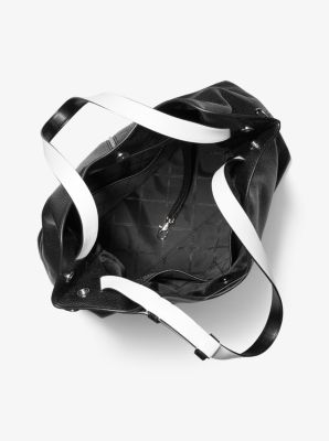 Downtown Astor Large Pebbled Leather Shoulder Bag Michael Kors