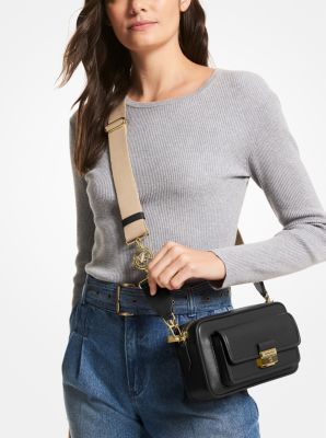 Bradshaw Medium Leather Camera Bag Michael Kors