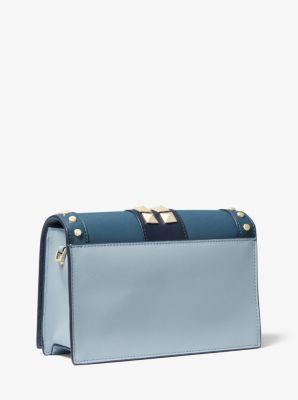 Jet Set Large Studded Saffiano Leather Crossbody Bag Michael Kors