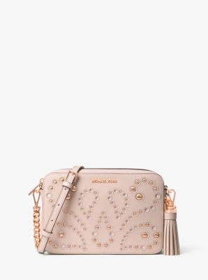 Ginny Medium Embellished Leather Crossbody Bag Michael Kors Canada