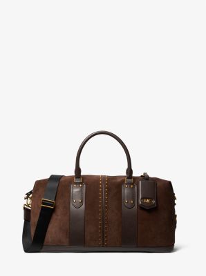 Astor Studded Suede Duffel Bag Michael Kors