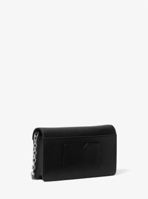 Small Saffiano Leather Envelope Crossbody Bag Michael Kors