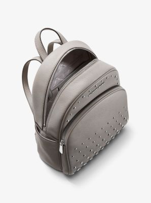 Abbey Medium Studded Pebbled Leather Backpack Michael Kors