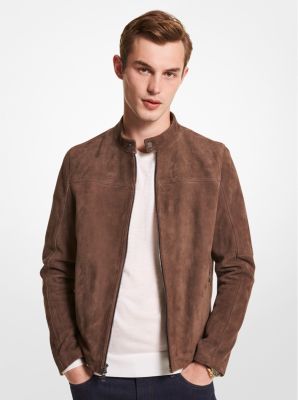 Suede Racer Jacket Michael Kors